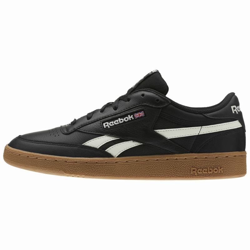 Tenisi Reebok Revenge Plus Indoor Barbati Negrii/Albi Romania ON7567EX